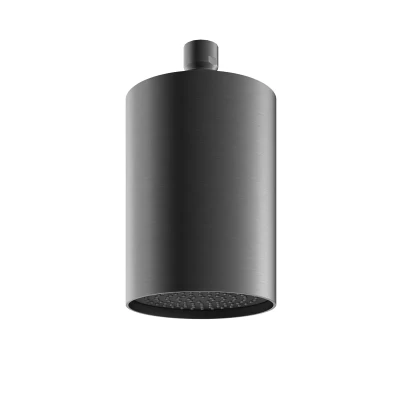 Afbeelding van HotBath Archie Beam velvet hoofddouche met plafondbevestiging Geborsteld Gunmetal PVD AR472BGP