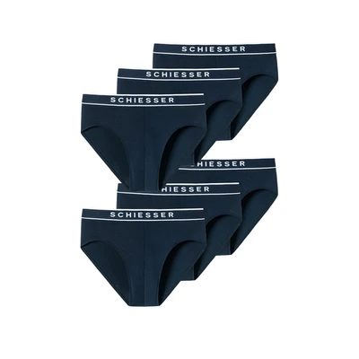 Afbeelding van SCHIESSER Slip navy / wit