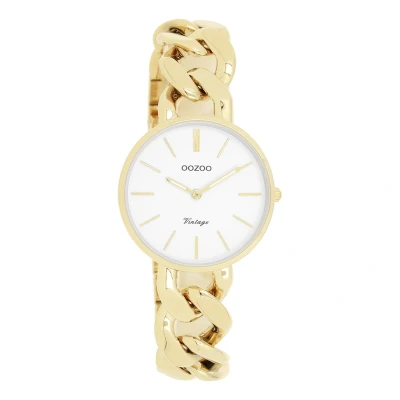 Afbeelding van goudkleurige OOZOO horloge met grove schakelarmband C20357