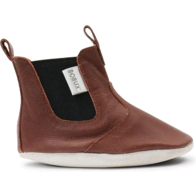 Afbeelding van Bobux Soft Soles Jodphur toffee Babyslofjes