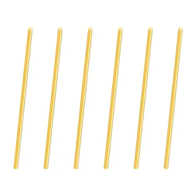 Afbeelding van iMeistek 2,5 mm messing staaf, 100 lengte metaal massief rond staaf voor draaibank, bar stok, RC modellen, doe het zelf handwerk (6 stuks)