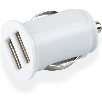 Afbeelding van Autolader Green Mouse USB A 2X 2.4A wit