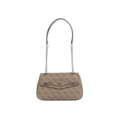 Afbeelding van GUESS Katya Convertible Xbody Flap Bag Latte Logo