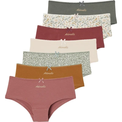 Afbeelding van Vertbaudet Set van 7 &quot;Adorable&quot; meisjesshorties