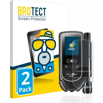 Afbeelding van BROTECT Screenprotector voor Accu Chek Mobile Folie Beschermfolie matte (2 Stuks)