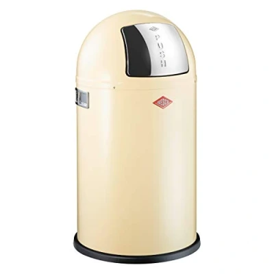 Afbeelding van Prullenbak Wesco Pushboy Junior Amandel 22L