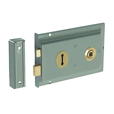 Afbeelding van Sterling (padlocks) Rim Lock Double Handed Grey 152mm