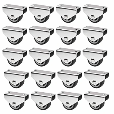 Afbeelding van SOTECH Set van 20 Boxwielen PASSAU (Ø 30 mm, voor onderbouwmontage, donkergrijs) Transportwielen, stil en vloervriendelijk, Ideaal bedkasten vloerlades
