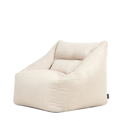 Afbeelding van icon Natalia Fauteuil, Beige, Geweven Stof, Grote Zitzak Volwassen, Zitzakstoel met Vulling Inbegrepen, Waterbestendig, Comfortabele Stoel, Tuin, Tuinmeubilair, Woonkamer, Accentstoel