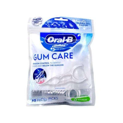 Afbeelding van Oral B Glide Pro gezondheid diep schoon hoek Floss Picks 30 Ea (Pack van 9)