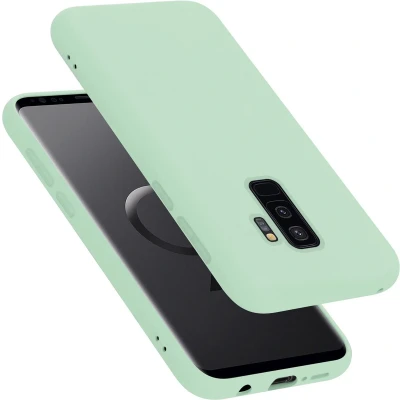Afbeelding van Cadorabo Hoesje geschikt voor Samsung Galaxy S9 PLUS Case in LIQUID LICHT GROEN Beschermhoes TPU silicone Cover