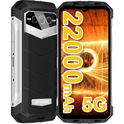 Afbeelding van DOOGEE VMAX 5G outdoor mobiele telefoon zonder abonnement, afmetingen 20 GB + 256 GB, grote batterij, 22000 mAh, 108 MP camera, 6,6 inch FHD+ 120 Hz, Android smartphone, dual sim,