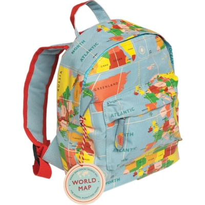 Afbeelding van Rex London Mini Kinderrugzak World Map