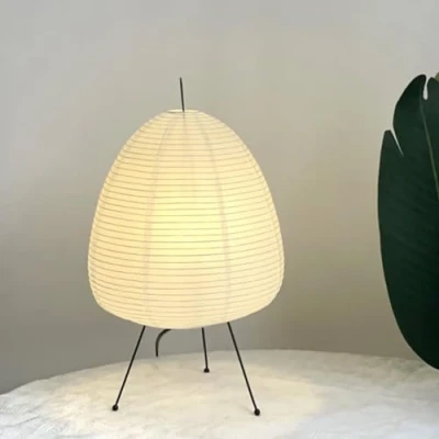 Afbeelding van GUANSHAN Creatieve Papieren Tafellamp Minimalistische Kunst Papier Nachtlampje Gezellig Tafelverlichting Decoratieve Mood Voor Slaapkamer, Woonkamer