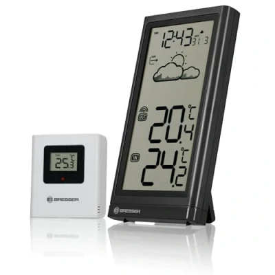 Afbeelding van Bresser Optik Meteo Temp 7004200 Draadloos weerstation Verwachting voor 12 tot 24 uur Aantal sensoren max.: 1 stuk(s)