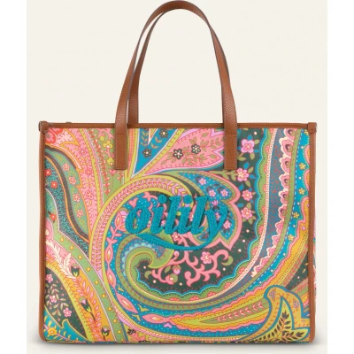 Afbeelding van Oilily Sheilas Shopper Dames Ritssluiting Waterafstotend Print One Size