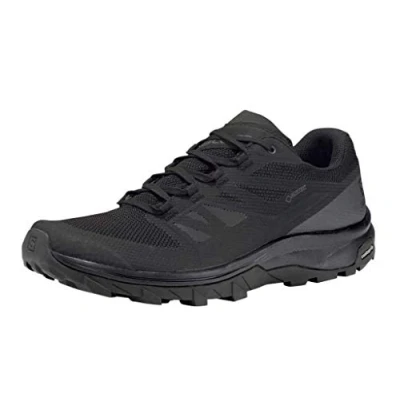 Afbeelding van SALOMON Outline Gore Tex heren Trekking &amp; Wanderschoen, Black/Phantom/Magnet, 41 1/3 EU