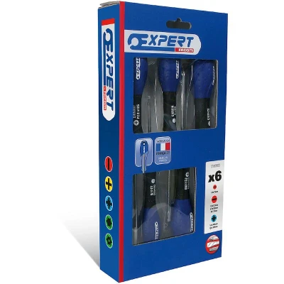 Afbeelding van EXPERT E160903 schroevendraaierset sleuf/Pozidriv PZ 6 delig