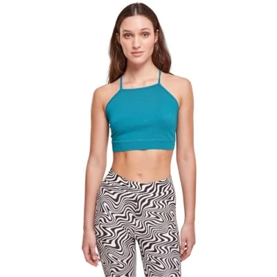 Afbeelding van Urban Classics Triangle Top, Dames, Maat: XXL, Watergreen