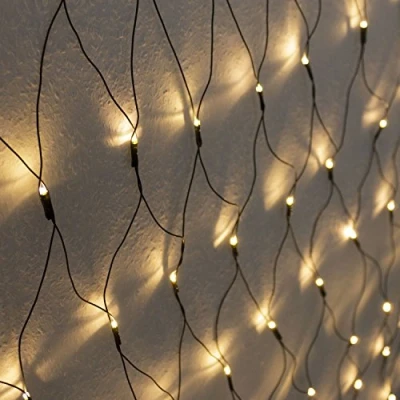 Afbeelding van Koopman Lichtsnoer met 320 leds, 3 x 1,5 m, warm wit, binnen en buiten, kerstverlichting