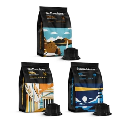 Afbeelding van Caffitaly 100 compatible Capsule Il Caffè Italiano Kit Tasting Ronde van Italië met diverse intensiteiten