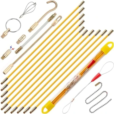 Afbeelding van Kabelstangen vistape, hoge treksterkte, probleemloze kabelgeleiding, optimale stijfheidsflexibiliteitsverhouding, soepele 10 stangen x 58 cm (5,8 m)