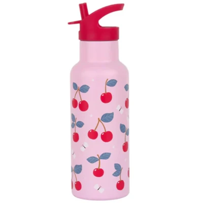 Afbeelding van A little lovely company rvs drinkfles kersen 500 ml