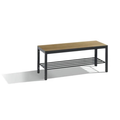 Afbeelding van Houten bank Basic Plus met en zonder schoenenrek CP