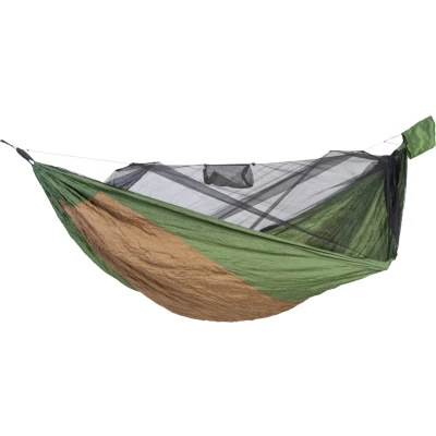 Afbeelding van AMAZONAS Ultralichte hangmat Adventure Hero XXL 555 g met muggennet en thermovak, afmetingen 305 x 160 cm, verpakkingsmaat 25 12 cm tot 150 kg, groen