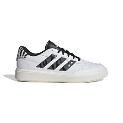 Afbeelding van adidas Courtblock Non Football lage schoenen voor dames, Ftwr Wit Grijs Zes Core Zwart, 40 EU