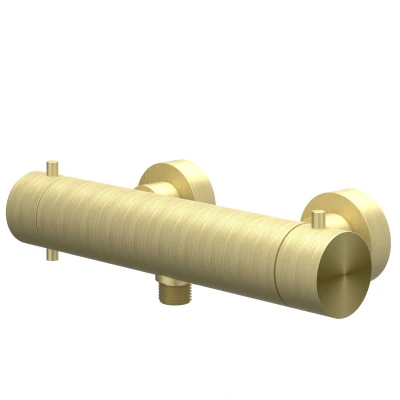Afbeelding van IVY Concord opbouw douchethermostaat RVS 316 Geborsteld Mat Goud PVD