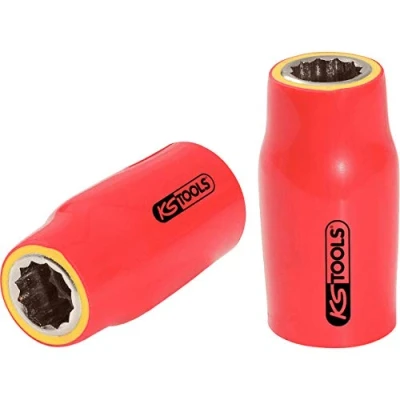 Afbeelding van KS Tools, Dopsleutel + dopmoer, 3/8&quot; Geïsoleerde inbus (10 mm)