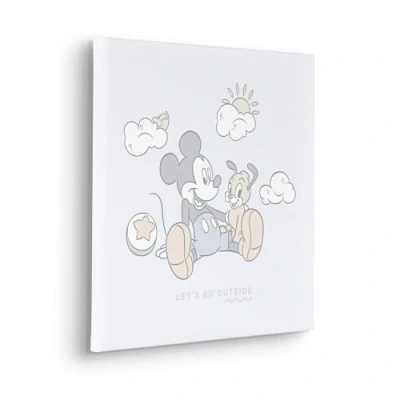 Afbeelding van Komar Artprint op linnen Disney Mickey Mouse Let&#039;s Go Outside 40 x 50 cm (breedte hoogte) kinderkamer, decoratie