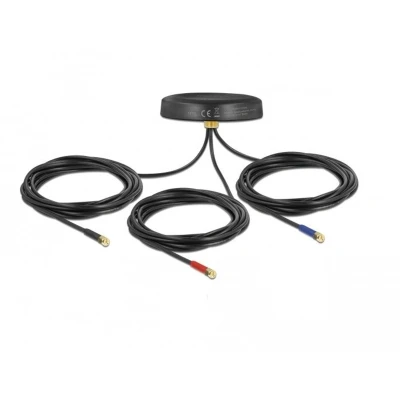 Afbeelding van Delock Multiband LTE UMTS GSM GNSS Antenne 3 x SMA connector omnidire
