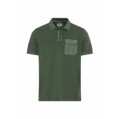 Afbeelding van camel active Poloshirt, Heren, Maat: Large, Leaf green