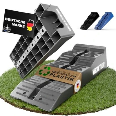 Afbeelding van WERKTHOR oprijwiggen voor campers [set van 2] Zeer belastbare maximale grip [