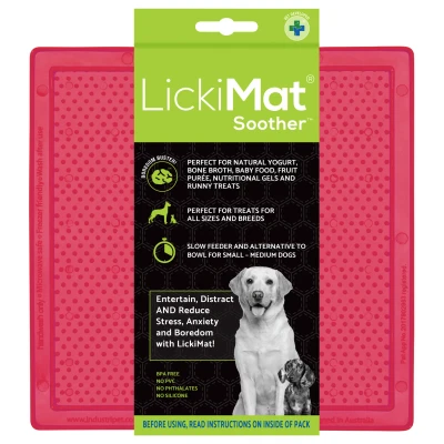 Afbeelding van Lickimat Soother voermat voor natvoer en brokjes slow feeder