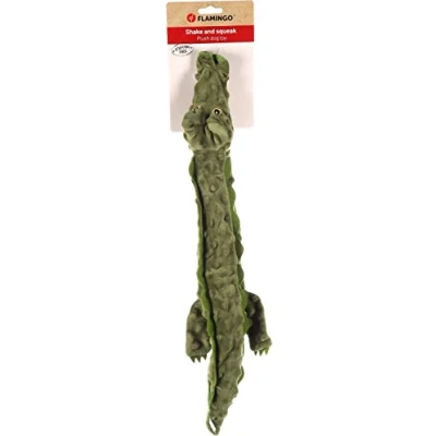 Afbeelding van &quot;XL Wildlife Dieren Hondenknuffel: Perfecte Knuffel voor Je Hond&quot; Groen / Korkodil 20 cm x 60