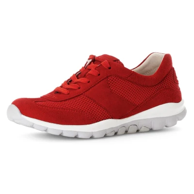 Afbeelding van NU 20% KORTING: Gabor Rollingsoft Sneakers met sleehak vrijetijdsschoen, lage schoen, veterschoen optifit verwisselbare inlegzool
