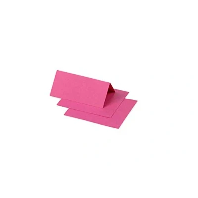Afbeelding van Clairefontaine 75024C verpakking met 25 tafelstandaard pollen, 85x80 mm, gevouwen, fuchsia