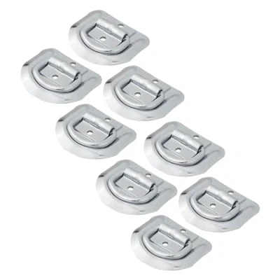 Afbeelding van APT Set van 8 sjorbanden 83 x 72 mm aanhanger sjorogen verzinkt, 54 42 ringoog, breukbelasting 1100 kg, ladingbeveiliging aanhangerogen