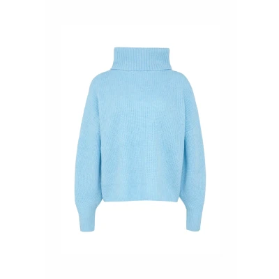 Afbeelding van s.Oliver Oversized MIT Rollkragen Trui, Dames, Maat: 36, Azurblau