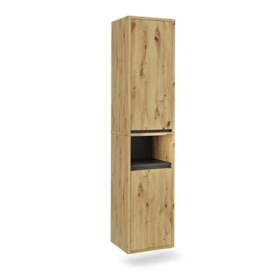 Afbeelding van Vicco ViolaBadkamerkast 38 x 170 cm met 2 deuren Artisanaal/grijs