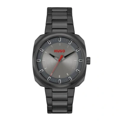 Afbeelding van HUGO BOSS heren Shrill horloge HU1530311 in de kleur Grijs