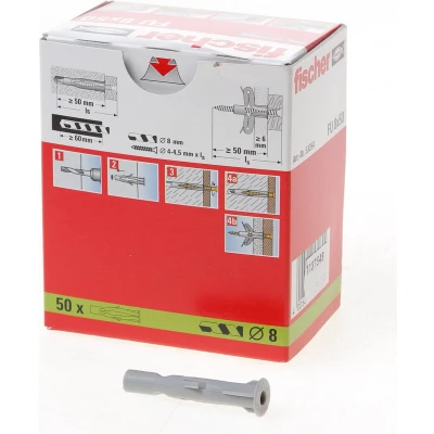 Afbeelding van Fischer FU 8 x 50 Universele pluggen mm 53264 stuk(s)