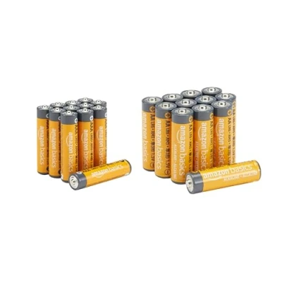 Afbeelding van Amazon Basics AA en AAA batterijen, uiterst krachtig, alkaline, voordeelset, combopak: 12 AAA, in totaal 24 stuks