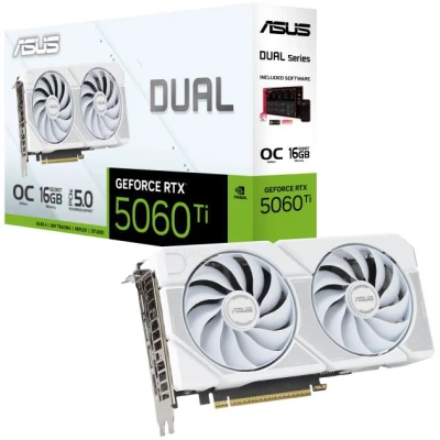 Afbeelding van ASUS 16GB D7 RTX 5060 Ti DUAL OC wh