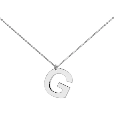 Afbeelding van Heart to Get Grote Letter G Ketting Zilver