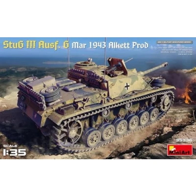 Afbeelding van 1:35 MiniArt 35336 StuG III Ausf. G March 1943 Alkett Prod Plastic Modelbouwpakket