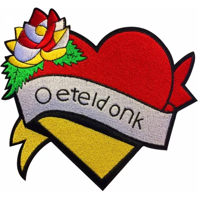 Afbeelding van Fjesta© Oeteldonk Embleem Hart Roos Carnaval Den Bosch